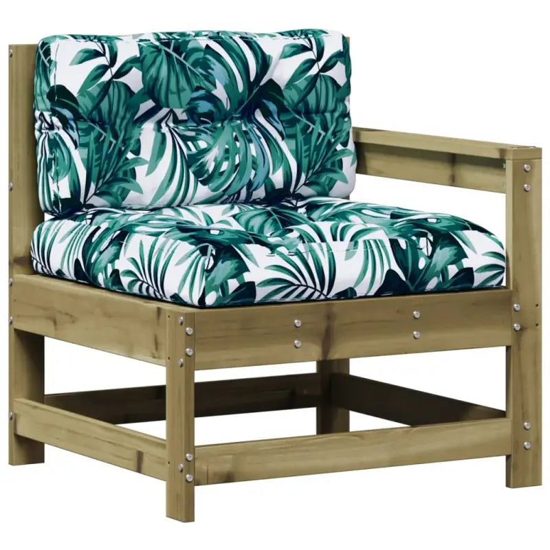 Houten loungeset met gelat ontwerp en modulair ontwerp van geïmpregneerd grenenhout - Tuinsets