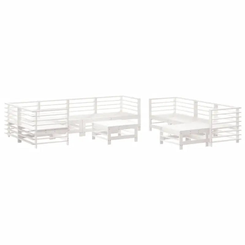 Houten loungeset met massief grenenhout en comfortabele kussens - Tuinsets