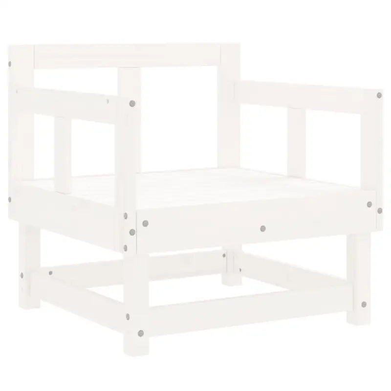 Houten loungeset met massief Grenenhout en voetenbank of salontafel - Tuinsets