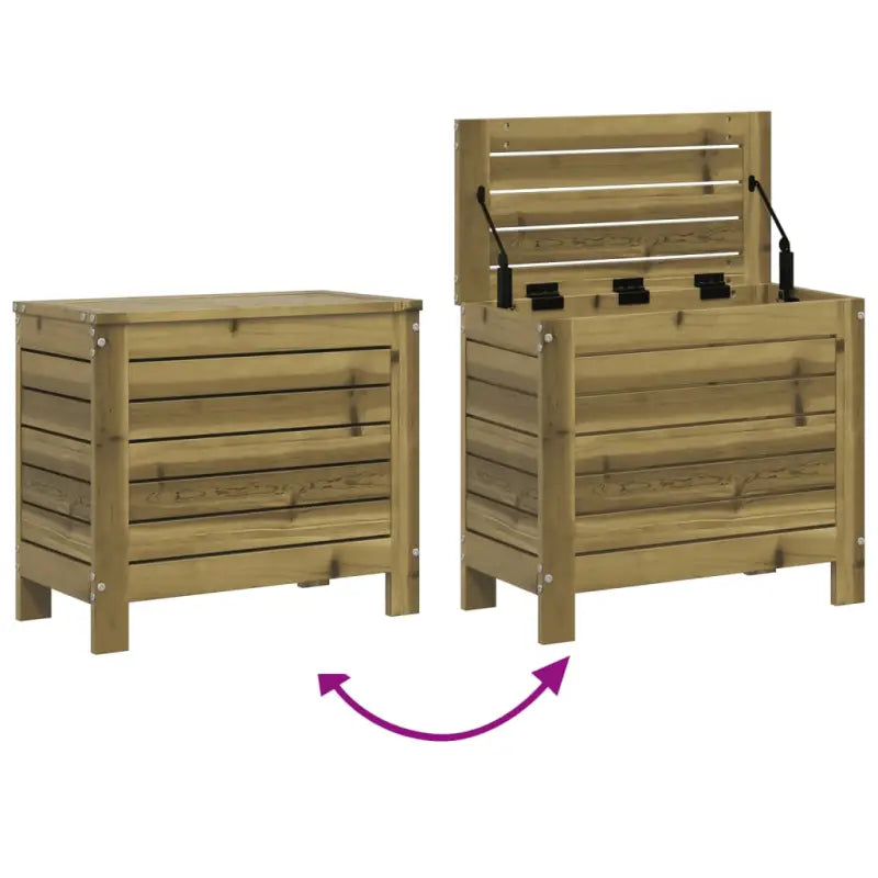 Houten loungeset met modulair ontwerp en comfortabele afmetingen zitting - Tuinsets
