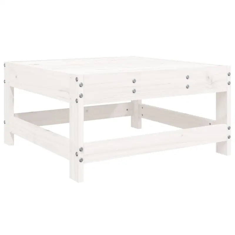Houten loungeset met voetenbank en salontafel van massief grenenhout - Tuinsets