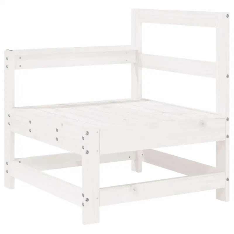 Houten loungeset met voetenbank en salontafel van massief grenenhout - Tuinsets