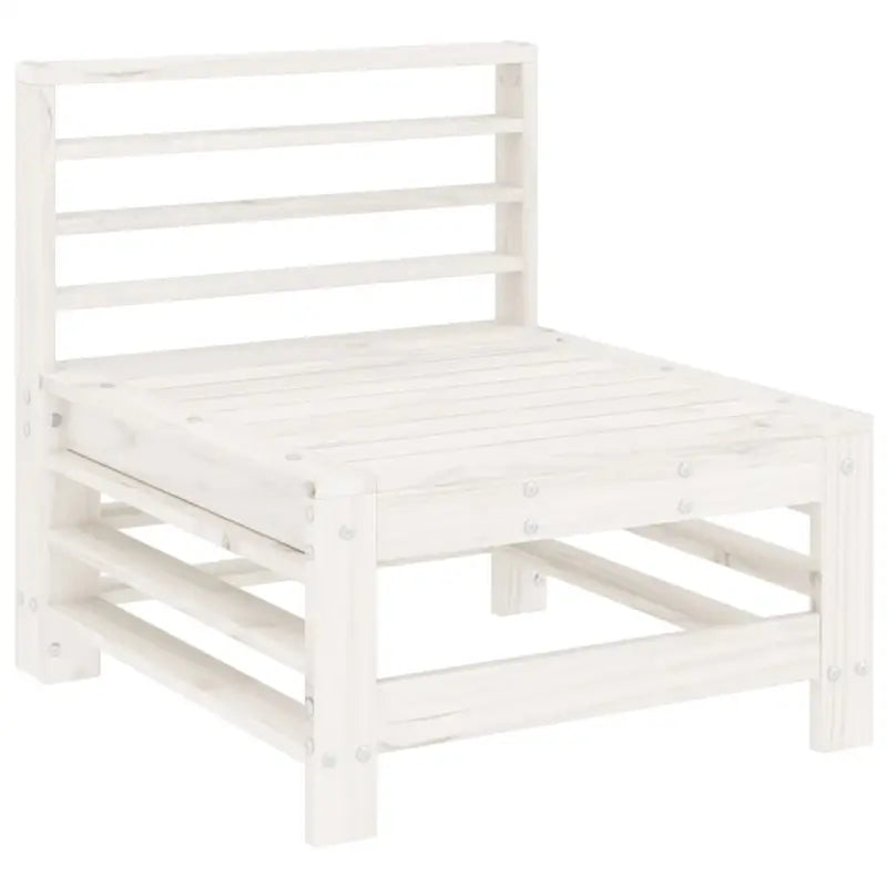Houten loungeset met voeteneiland en salontafel van massief grenenhout - Tuinsets