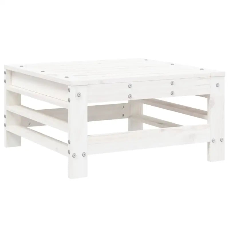 Houten loungeset met voeteneiland en salontafel van massief grenenhout - Tuinsets