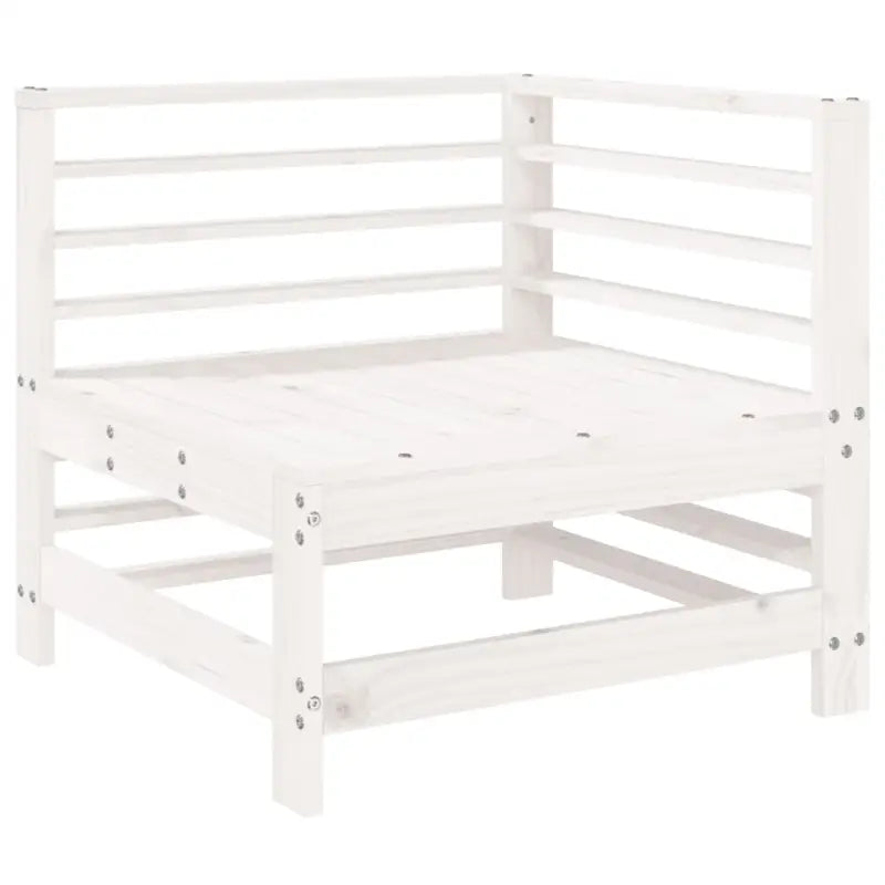 Houten loungeset met voeteneiland en salontafel van massief grenenhout - Tuinsets
