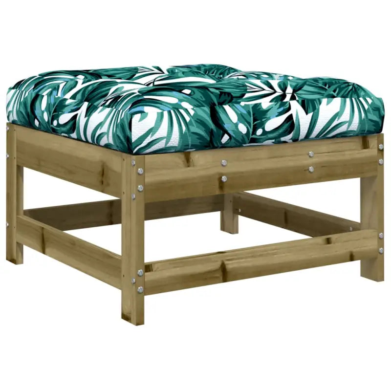 Houten loungeset met zachte kussens voor in de tuin - Tuinsets