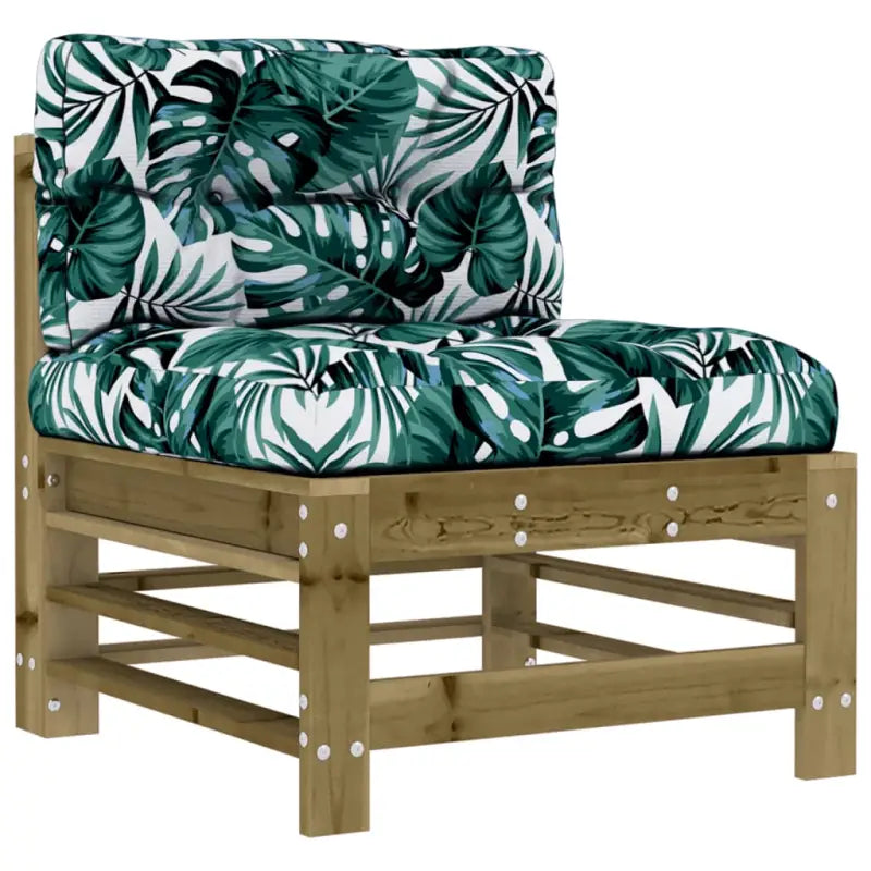 Houten loungeset met zachte kussens voor tuin en terras - Tuinsets