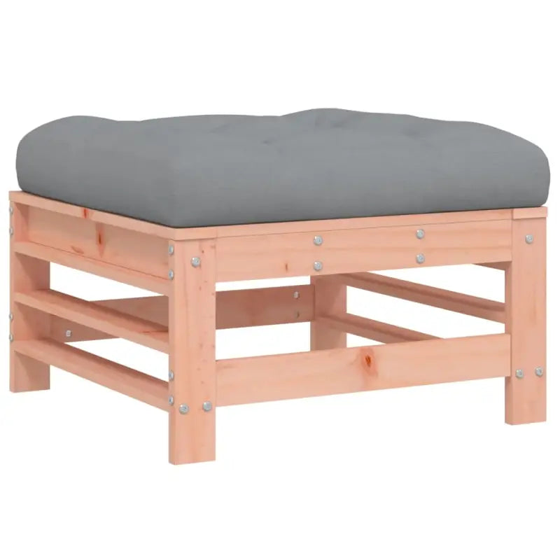 Houten loungeset van massief Douglashout met voetenbank en salontafel - Tuinsets