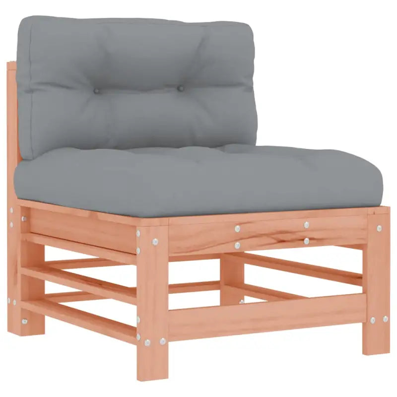 Houten loungeset van massief Douglashout met voetenbank en salontafel - Tuinsets