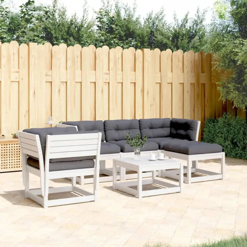 Houten loungeset van massief grenenhout met elegante afmetingen - Tuinsets
