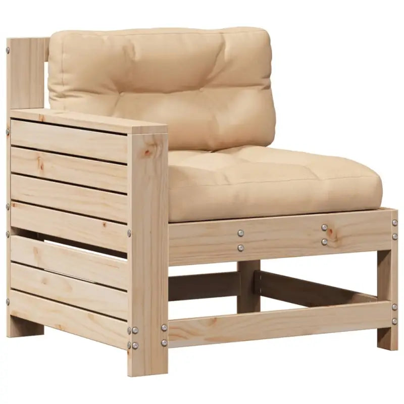 Houten loungeset van massief grenenhout met modulair ontwerp - Tuinsets