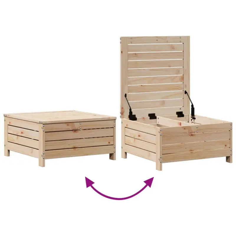Houten loungeset van massief grenenhout met modulair ontwerp - Tuinsets