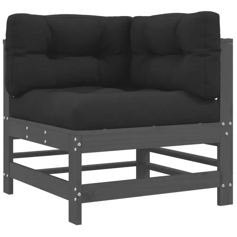 Houten loungeset van massief grenenhout met voetenbank en salontafel - Tuinsets
