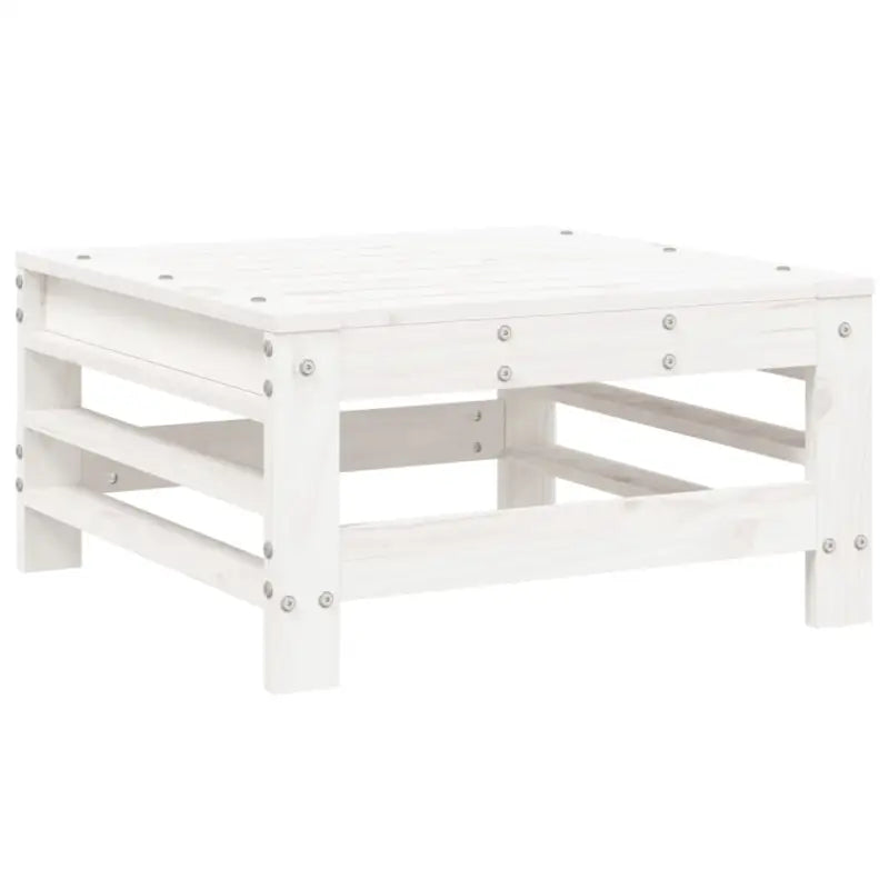 Houten loungeset van massief grenenhout met voetenbank en salontafel - Tuinsets