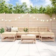 Houten loungeset van massief grenenhout voor in de tuin - Tuinsets
