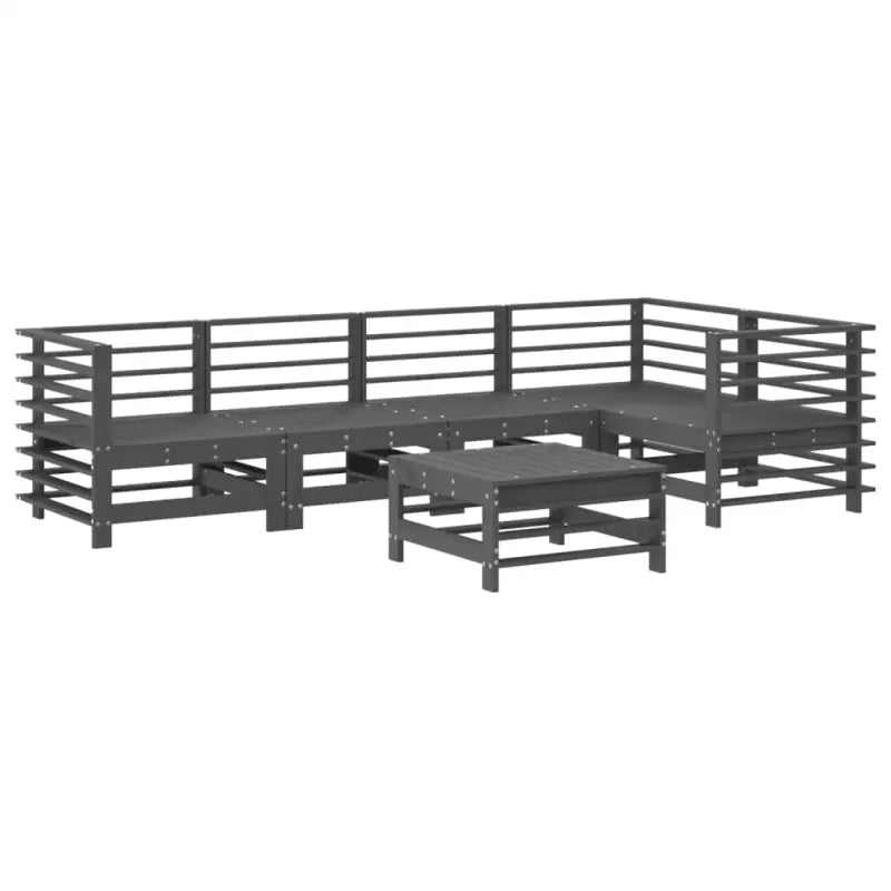 Houten loungeset van massief grenenhout voor in de tuin - Tuinsets