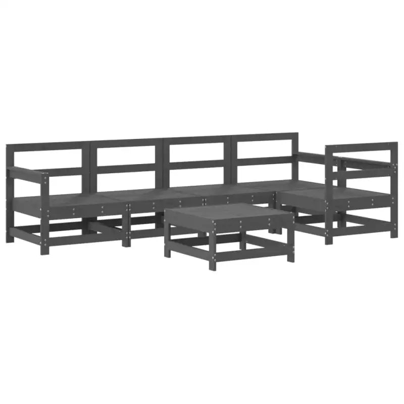 Houten loungeset van massief grenenhout voor in de tuin - Tuinsets