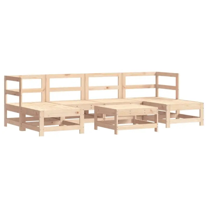 Houten loungeset van massief grenenhout voor tuin en terras - Tuinsets