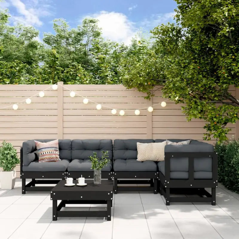 Houten loungeset van massief grenenhout voor tuin en terras - Tuinsets