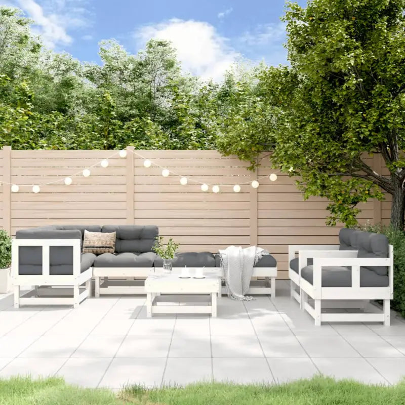 Houten loungeset van massief grenenhout voor tuin en terras - Tuinsets