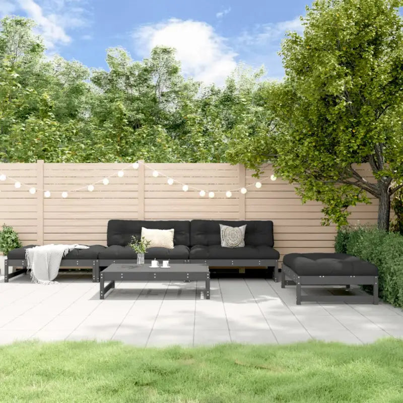 Houten loungeset van massief grenenhout voor tuin of terras - Tuinsets