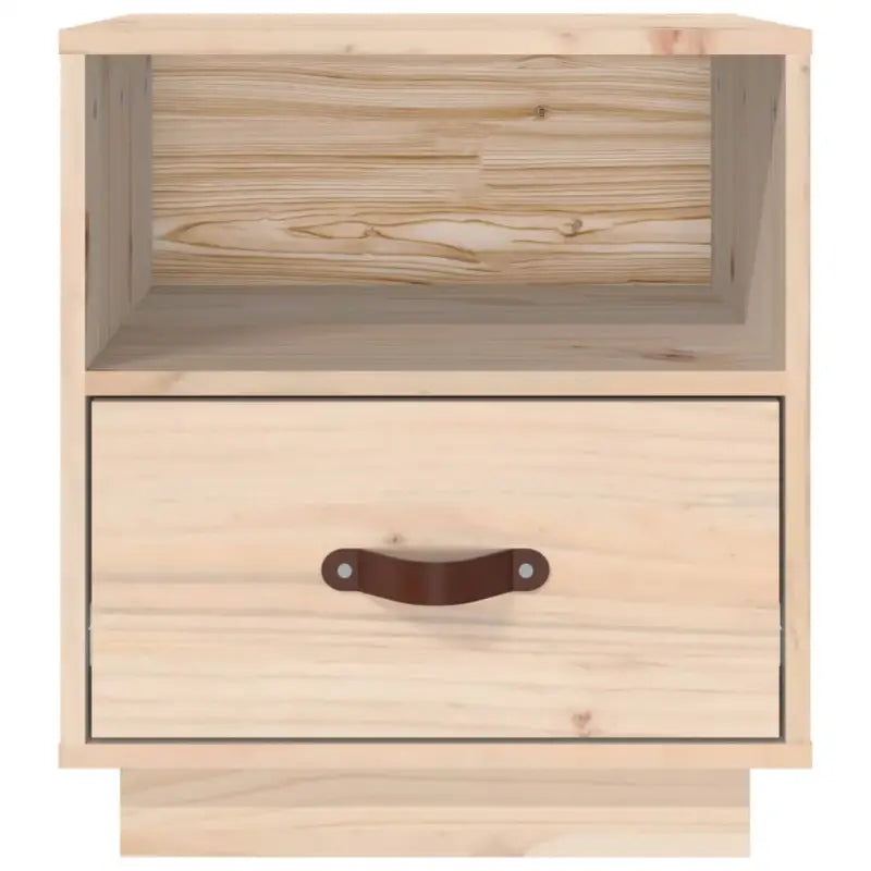 Houten nachtkastje van massief grenenhout voor decoratieve spullen - Nachtkastjes