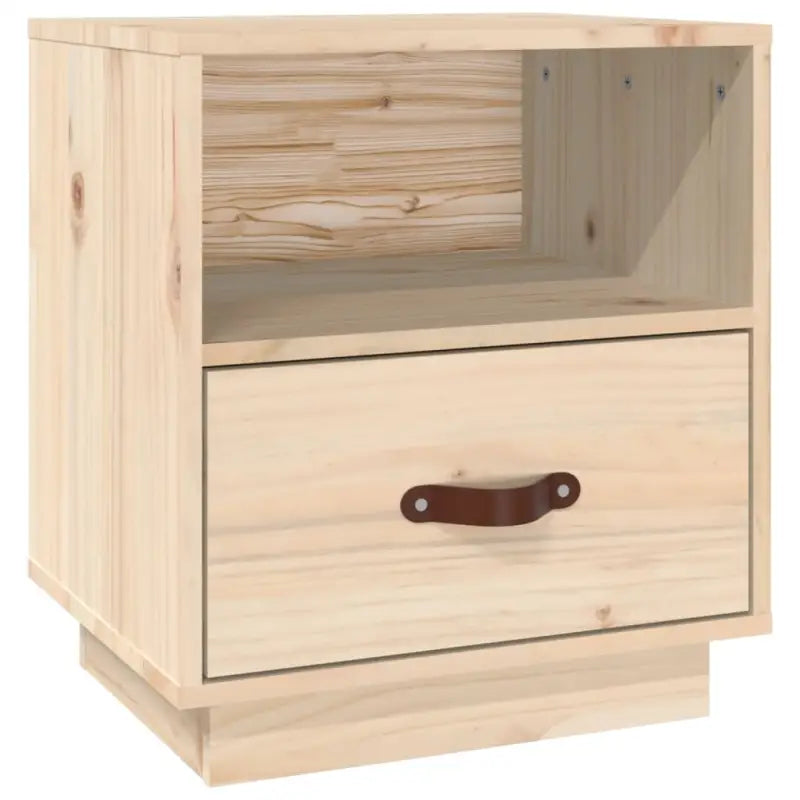 Houten nachtkastje van massief grenenhout voor decoratieve spullen - Nachtkastjes