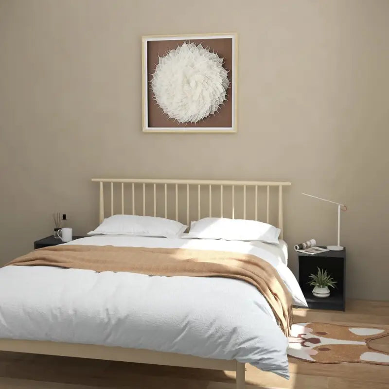 Houten nachtkastje van massief grenenhout voor modern interieur - Grijs / 2 - Nachtkastjes