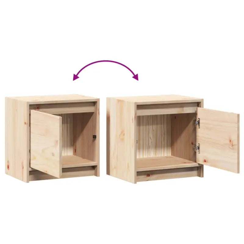 Houten nachtkastje van massief grenenhout voor stijl en duurzaamheid - Nachtkastjes