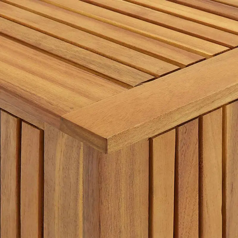 Houten opbergbox voor buiten van massief acaciahout met olieafwerking - Opbergboxen voor buiten