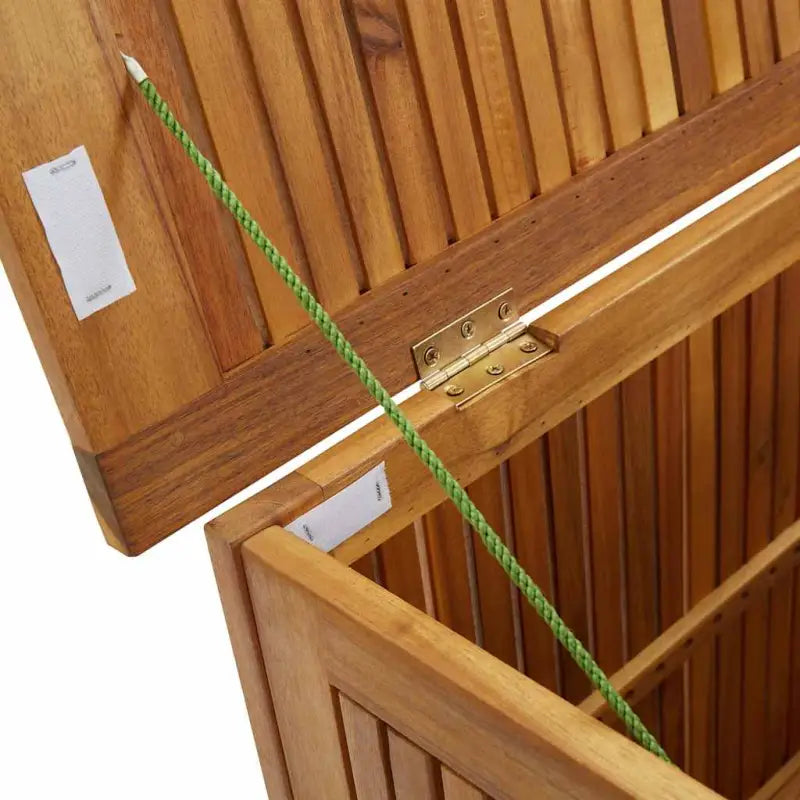 Houten opbergbox voor buiten van massief acaciahout met olieafwerking - Opbergboxen voor buiten