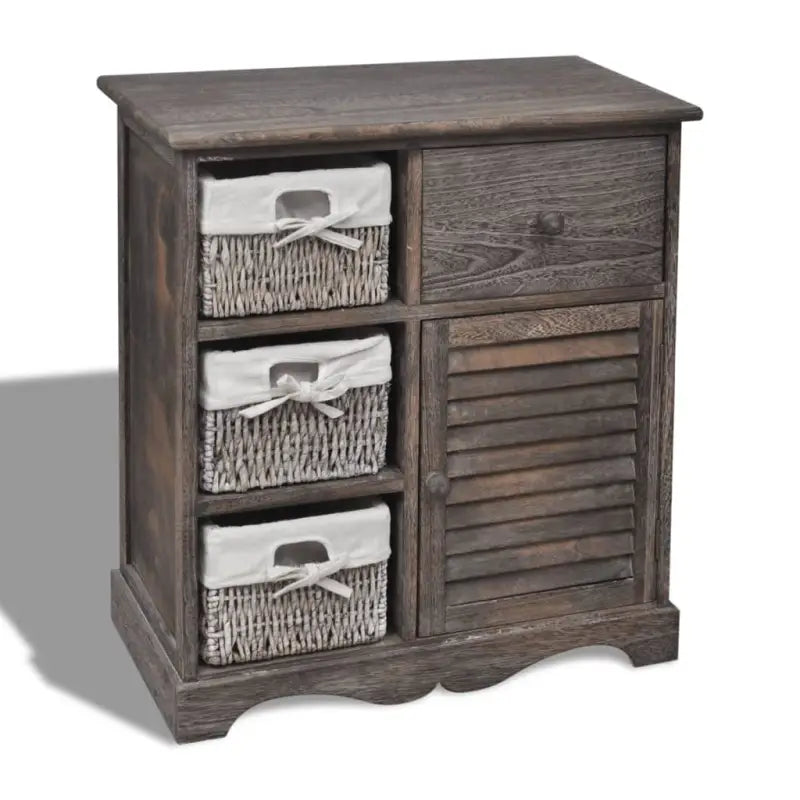 Houten Opbergkast met Trendy Design voor Inrichting - Bruin / 60 x 30 x 63 cm / 1 - Opbergkasten & lockerkasten