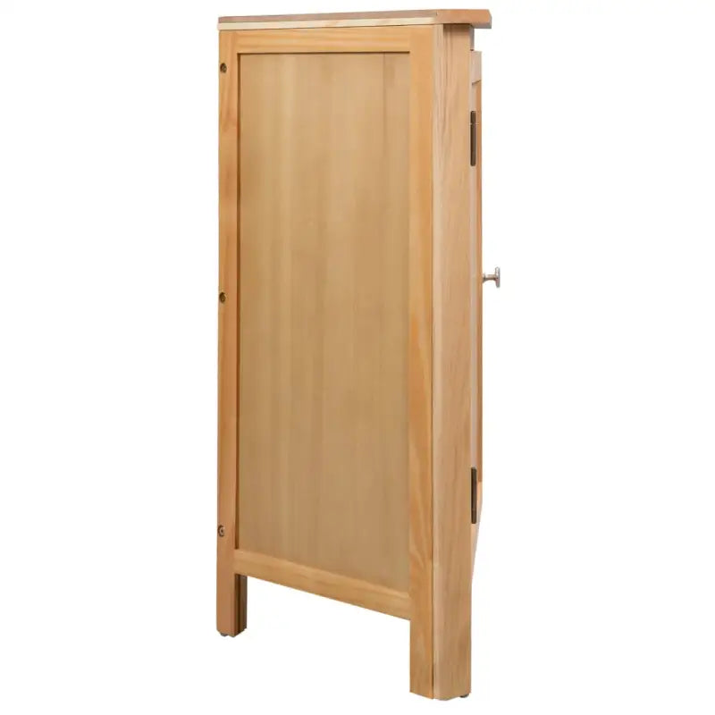 Houten opbergkast van massief eikenhout voor kleine ruimtes - Bruin / 1 - Opbergkasten & lockerkasten