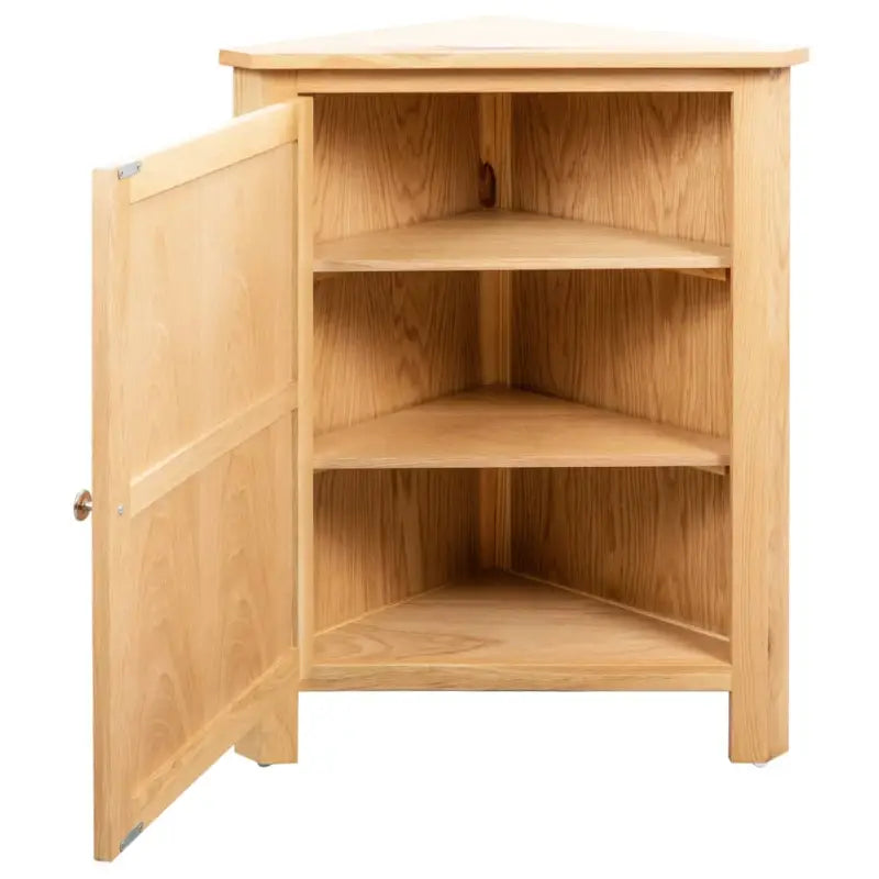 Houten opbergkast van massief eikenhout voor kleine ruimtes - Bruin / 1 - Opbergkasten & lockerkasten