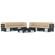 Houten Pallet Loungeset voor Gezelligheid en Ontspanning - Tuinsets