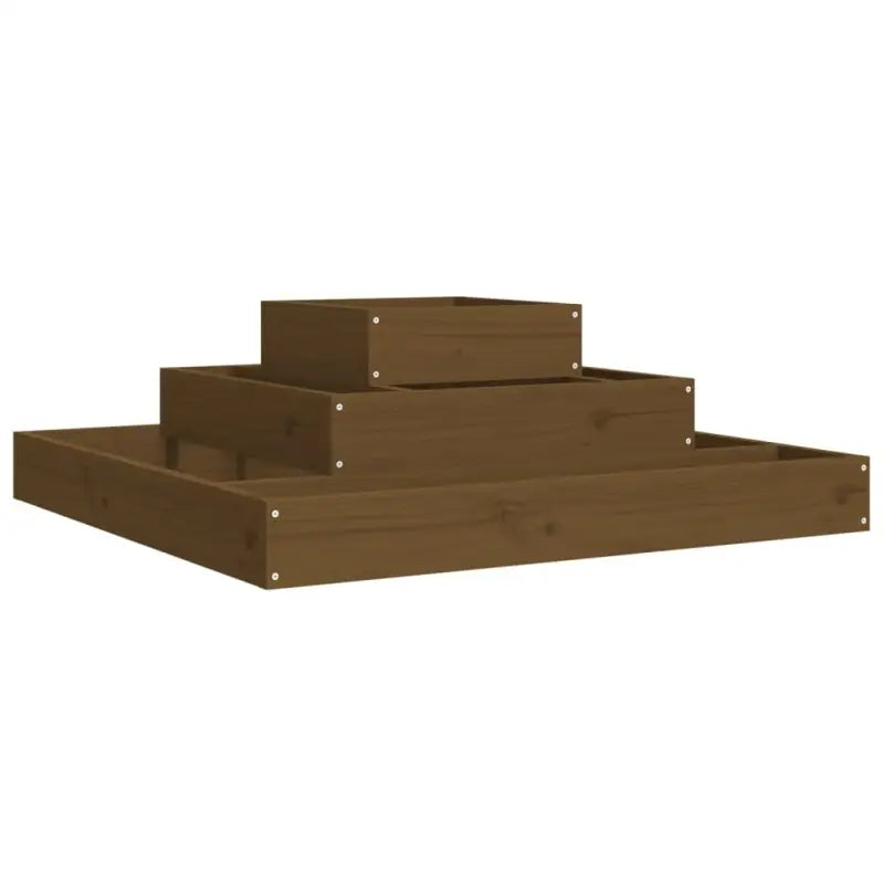 Houten plantenbak van massief grenenhout voor bloemen en planten - Bloempotten & plantenbakken