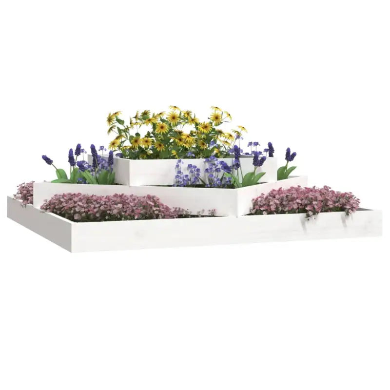 Houten plantenbak van massief grenenhout voor bloemen en planten - Bloempotten & plantenbakken