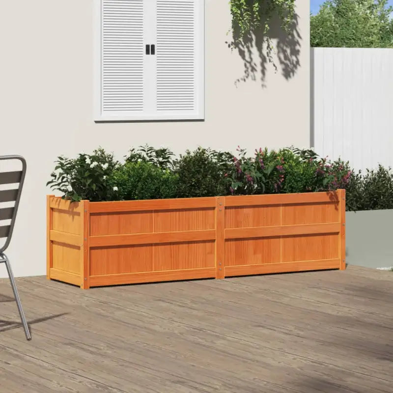 Houten plantenbak van massief grenenhout voor tuin en balkon - Bloempotten & plantenbakken