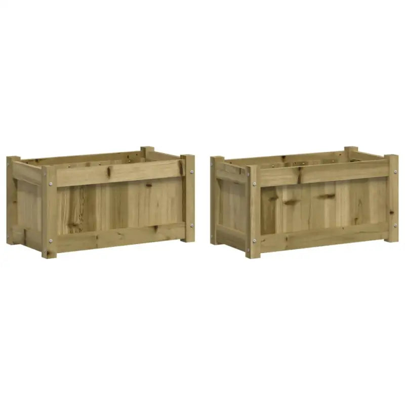 Houten plantenbakken van geïmpregneerd grenenhout voor tuin en balkon - Bloempotten & plantenbakken