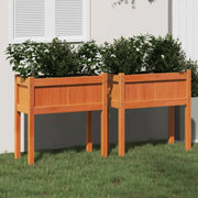 Houten plantenbakken van massief grenenhout voor tuin en terras - Bloempotten & plantenbakken