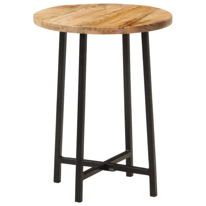 Houten salontafel met massief mangohout en ijzeren poten - 35 x 35 x 45 cm / 1 - Salontafels