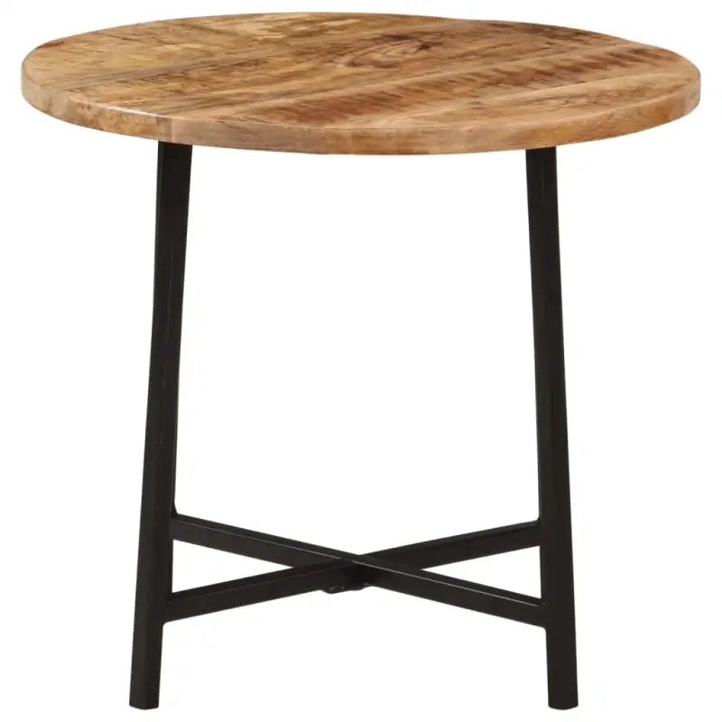 Houten salontafel met massief mangohout en ijzeren poten - Salontafels