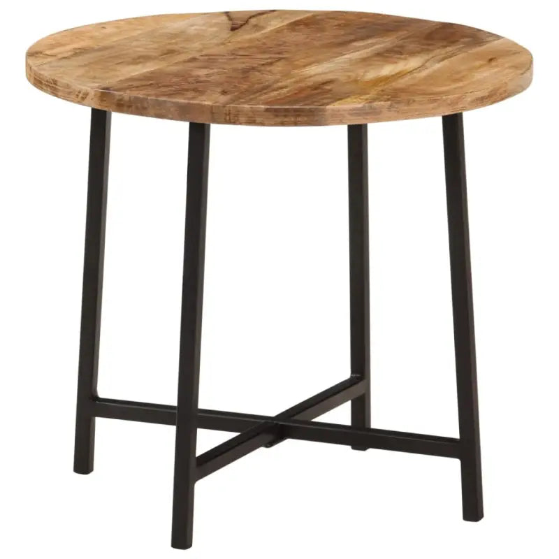 Houten salontafel met massief mangohout en ijzeren poten - Salontafels