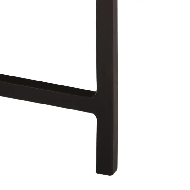 Houten salontafel met massief mangohout en ijzeren poten - Salontafels