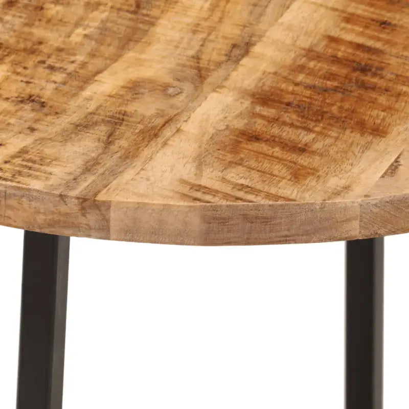 Houten salontafel met massief mangohout en ijzeren poten - Salontafels