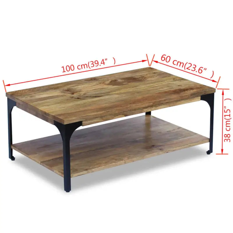 Houten salontafel met stevige constructie voor je woonkamer - Salontafels