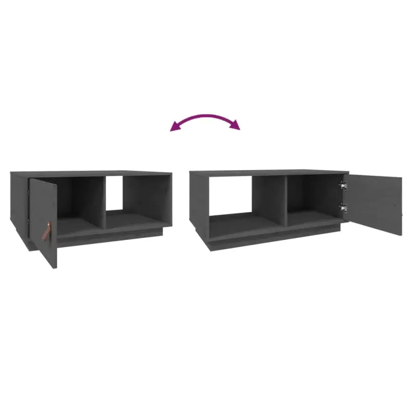 Houten salontafel van massief grenenhout voor een elegante uitstraling - Salontafels