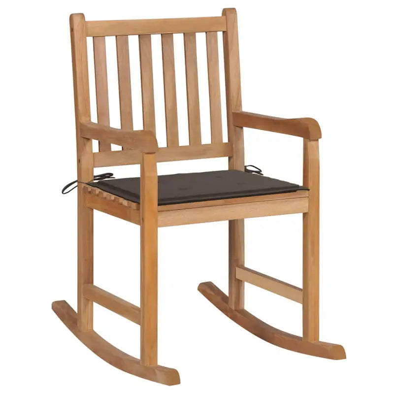 Houten schommelstoel voor binnen en buiten de perfecte keuze fijn geschuurd - Taupe / 1 - Tuinstoelen
