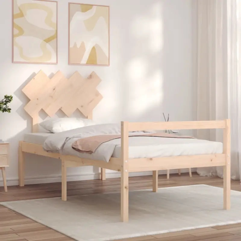 Houten seniorenbed van massief grenenhout voor comfortabele nachtrust - Bedden & bedframes