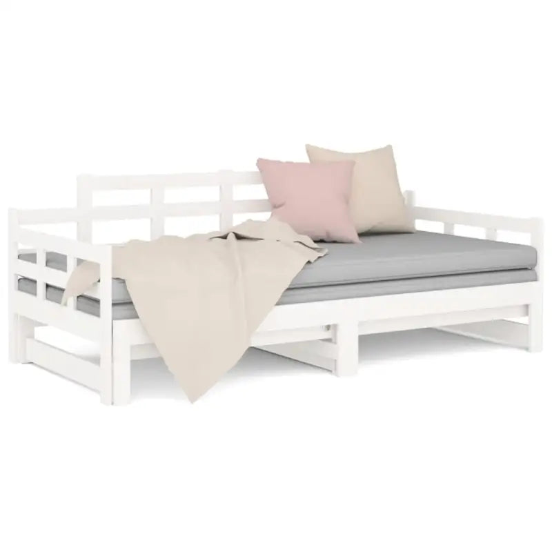 Houten slaapbank met massief grenenhout en handige totale afmetingen - Bedden & bedframes